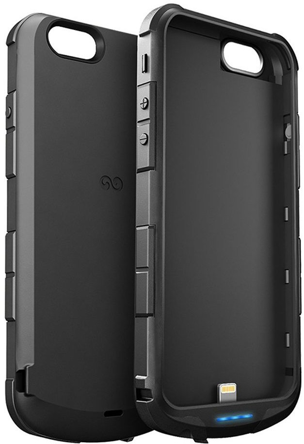 iWALK Rugged Power Case 2400mAh Li-Polymer battery Black for iPhone 6/6s