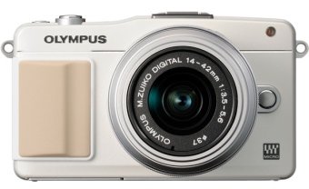 Olympus E-PM2 14-42 mm kit Flash Air white/silver