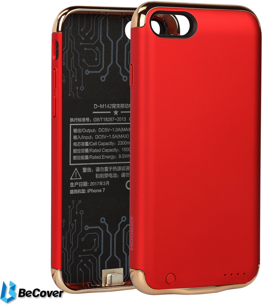 BeCover Battery Case Red for iPhone 8/iPhone 7