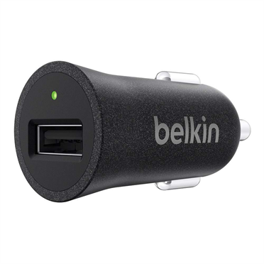 Belkin Usb Car Charger Mixit Premium Metallic 2.4A Black (F8M730btBLK)