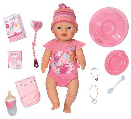 Кукла Baby Born Очаровательная малышка (43 см, с аксессуарами), Zapf (822005)