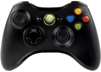 Microsoft Wireless Controller Xbox 360 Black Original + Ресивер