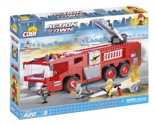 Конструктор Cobi Пожарная машина в аэропорту 420 деталей (COBI-1467)