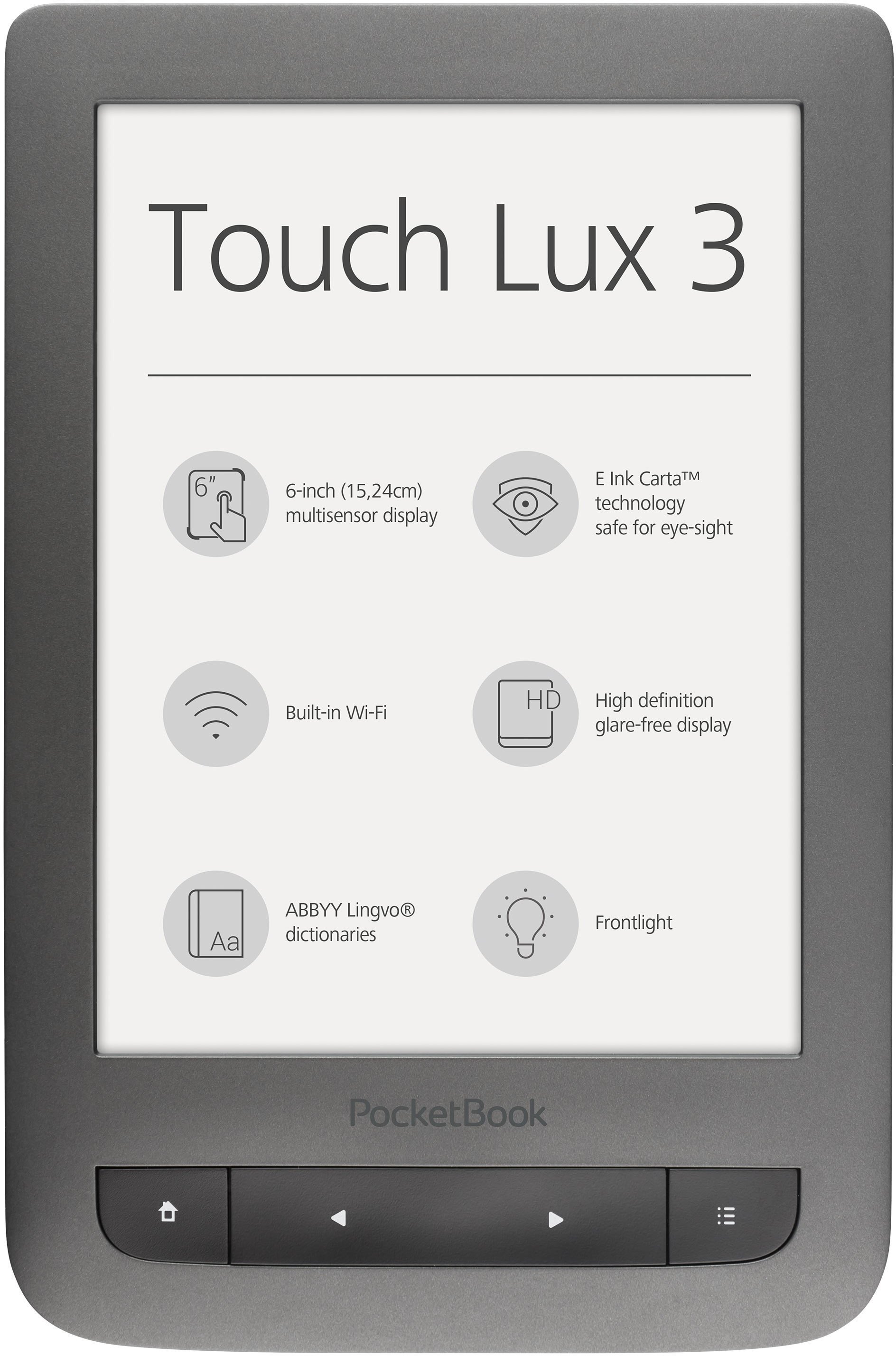 PocketBook Touch Lux 3 (Gray)