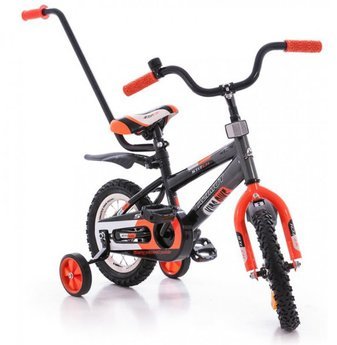 Двухколесный велосипед Azimut 12" Stitch A РУ оранж-серо-черный