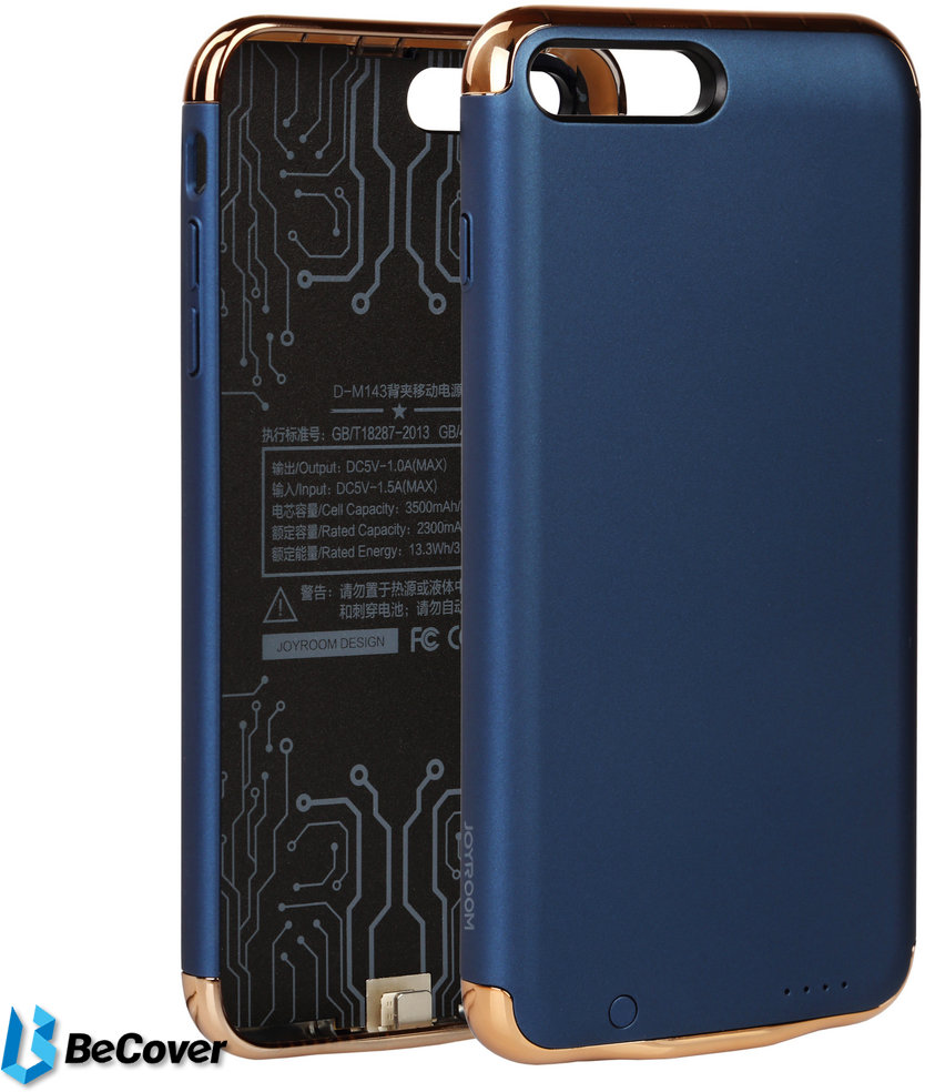 BeCover Battery Case Deep Blue for iPhone 8 Plus/iPhone 7 Plus