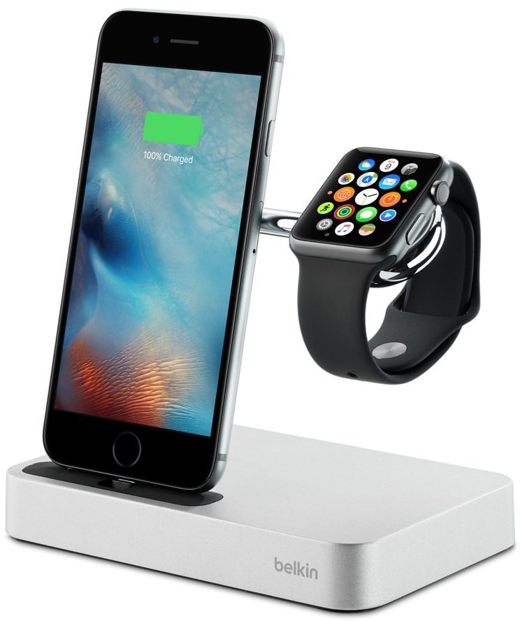 Belkin Dock Lightning Silver (F8J183vfSLV) for iPhone and Apple Watch