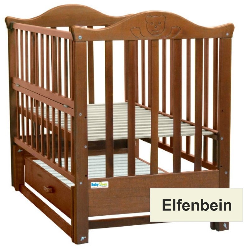 Детская кроватка Baby Sleep Elena BKP-S-B Elfenbein (сл.кость)