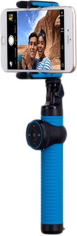 Momax Selfie Stick Hero Bluetooth 100cm Blue/Black (KMS7D)