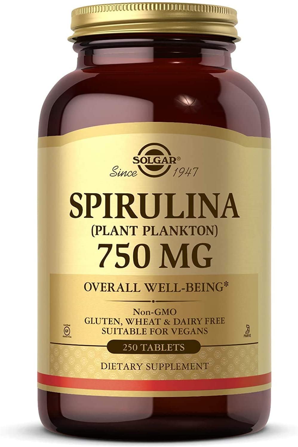 Акція на Solgar Spirulina 750 mg 250 tabs від Y.UA