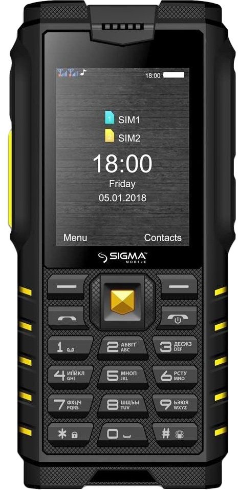Акція на Sigma mobile X-treme DZ68 Black-Yellow (UA UCRF) від Y.UA