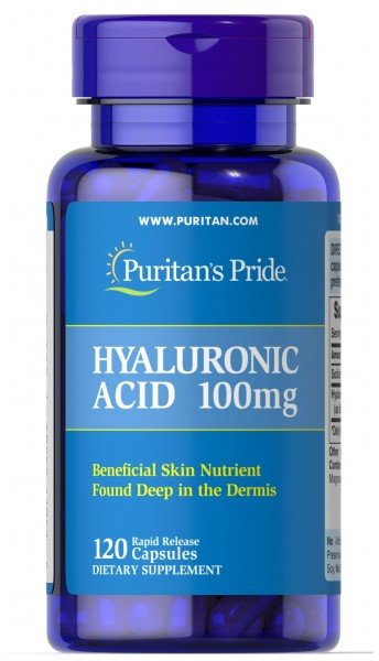 Акція на Puritan's Pride Hyaluronic Acid 100 mg Гиалуроновая кислота 120 капсу від Y.UA