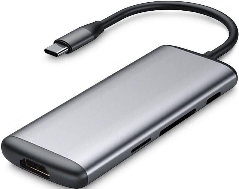 Акція на Xiaomi Adapter Hagibis USB-C to HDMI+USB-C+SD+2xUSB3.0 Grey (UC39-PDMI) від Y.UA