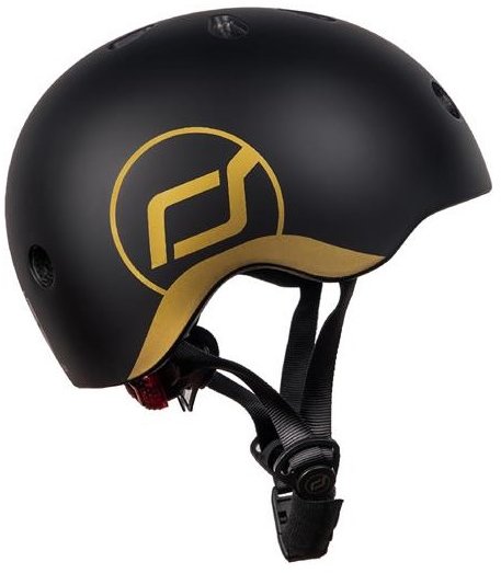 Акція на Шлем защитный детский Scoot and Ride, черный, с фонариком, 45-51см (XXS/XS) (SR-181206-BLACK) від Y.UA